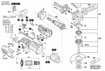 Bosch 3 603 CA2 800 Pws 1000-125 Ce Angle Grinder 230 V / Eu Spare Parts